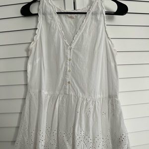 Shabby Chic Eyelet Tank Top - image 1